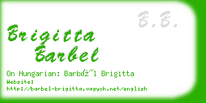 brigitta barbel business card